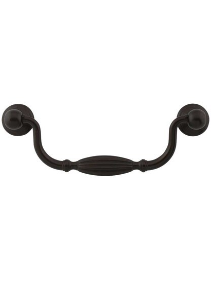 Tuscany Drop Pull - 5 1/16 inch Center-to-Center in Oil-Rubbed Bronze.